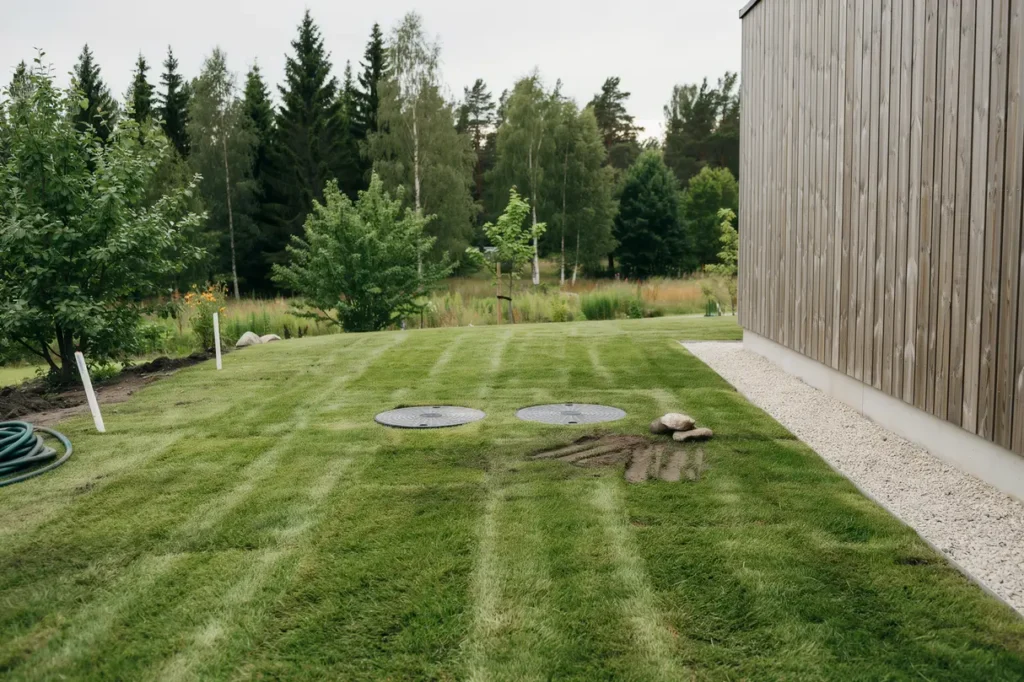installation av enskilt avlopp med reningsverk i stenhamra eker